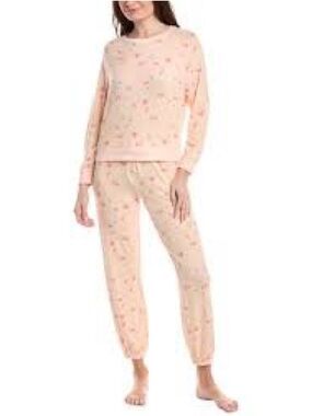 Honeydew Intimates Peach Fruit-Print Pajama Set Joggers Fit XL